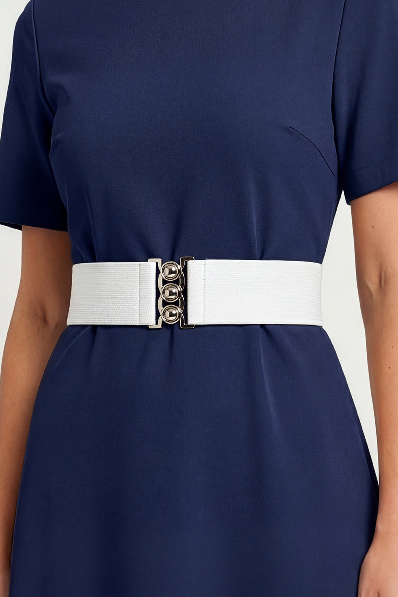 belt for dress Wide Elastic Waist Cinch Stretch Waistband Retro Clasp Buckle Belt