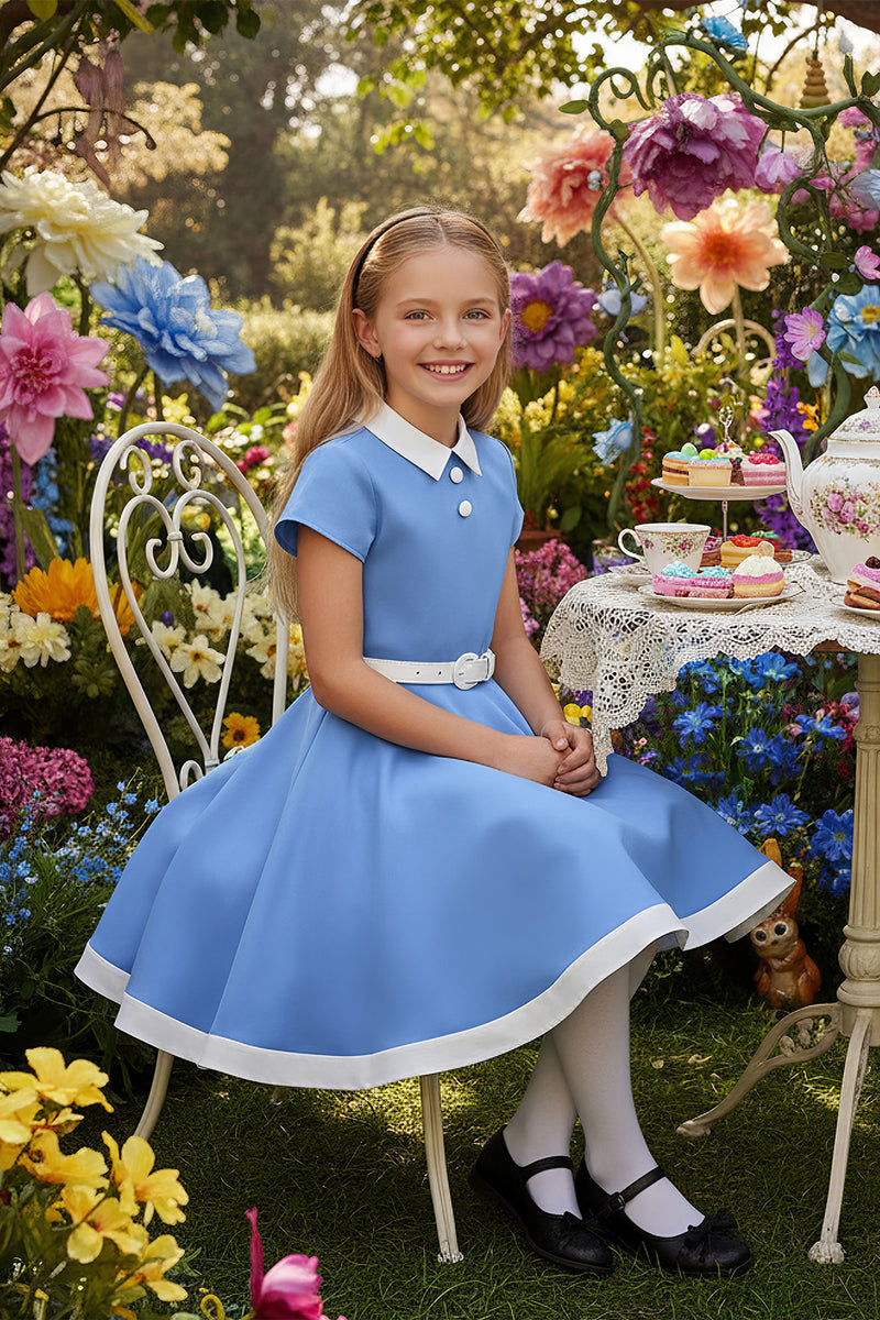 blue overall dress plus size Ever-Pretty Plus Size Formal Dress with Slit and Embellished Waist
