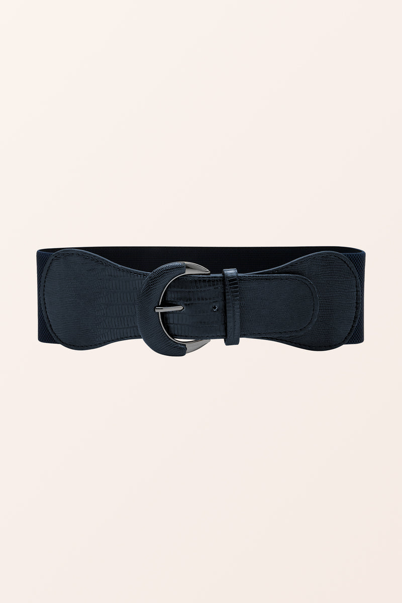 Ceinture élastique Avec Boucle Dorée Nœud Rétro - Accessoire Vintage Pour Robes, Pantalons Ou Tenues Chic