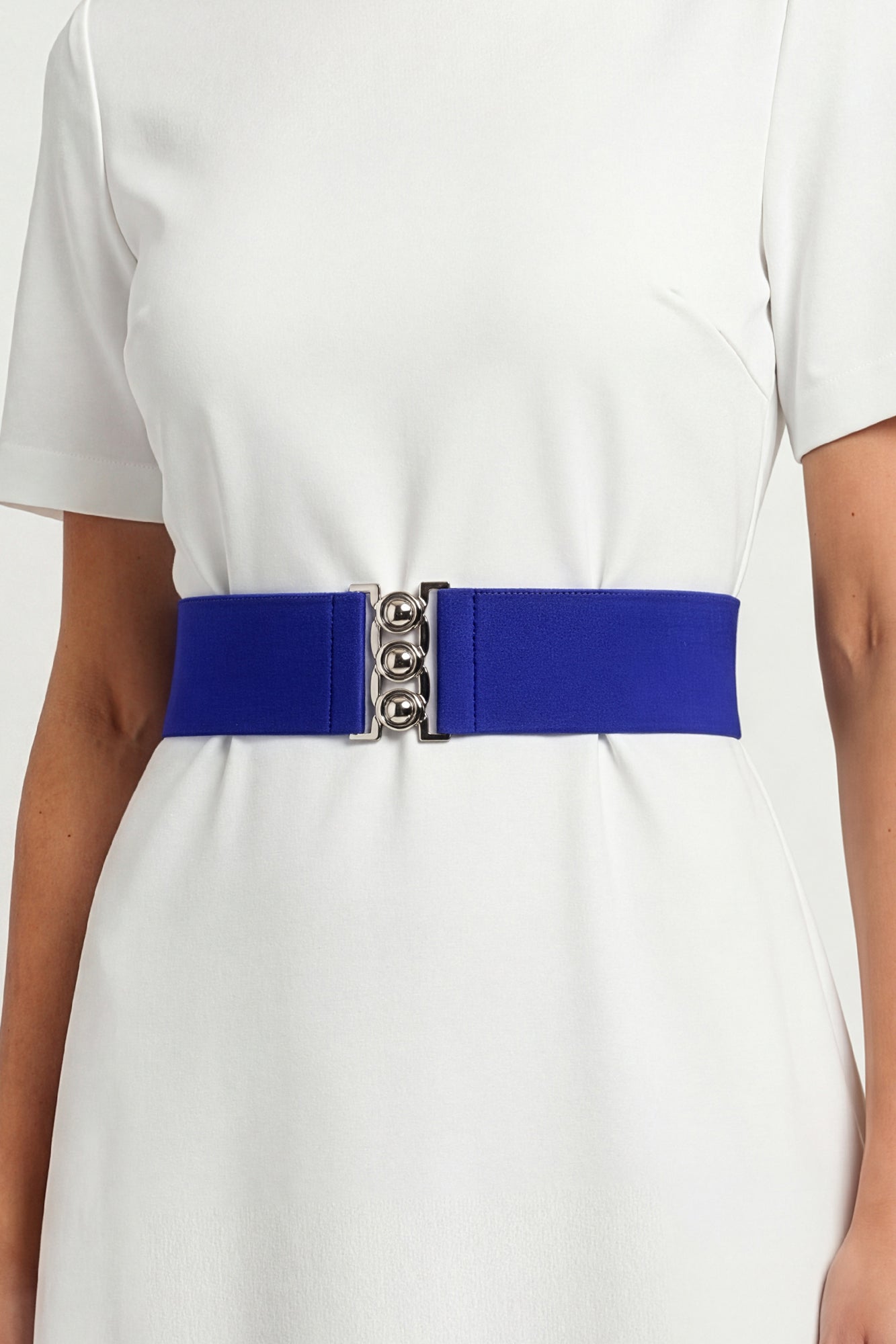 Classic Triple Eye-Hook Dress Belt - Royal Blue BlackButterfly Classic Triple Eye-Hook Dress Belt - Royal Blue BlackButterfly