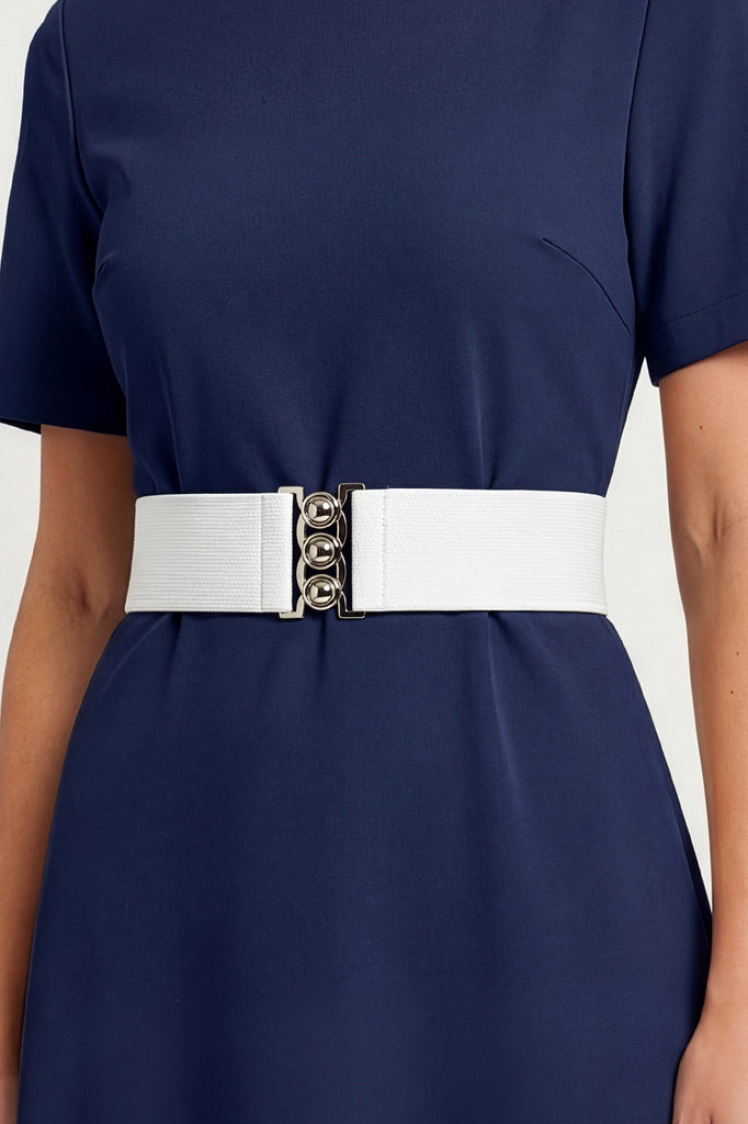 Classic Triple Eye-Hook Dress Belt