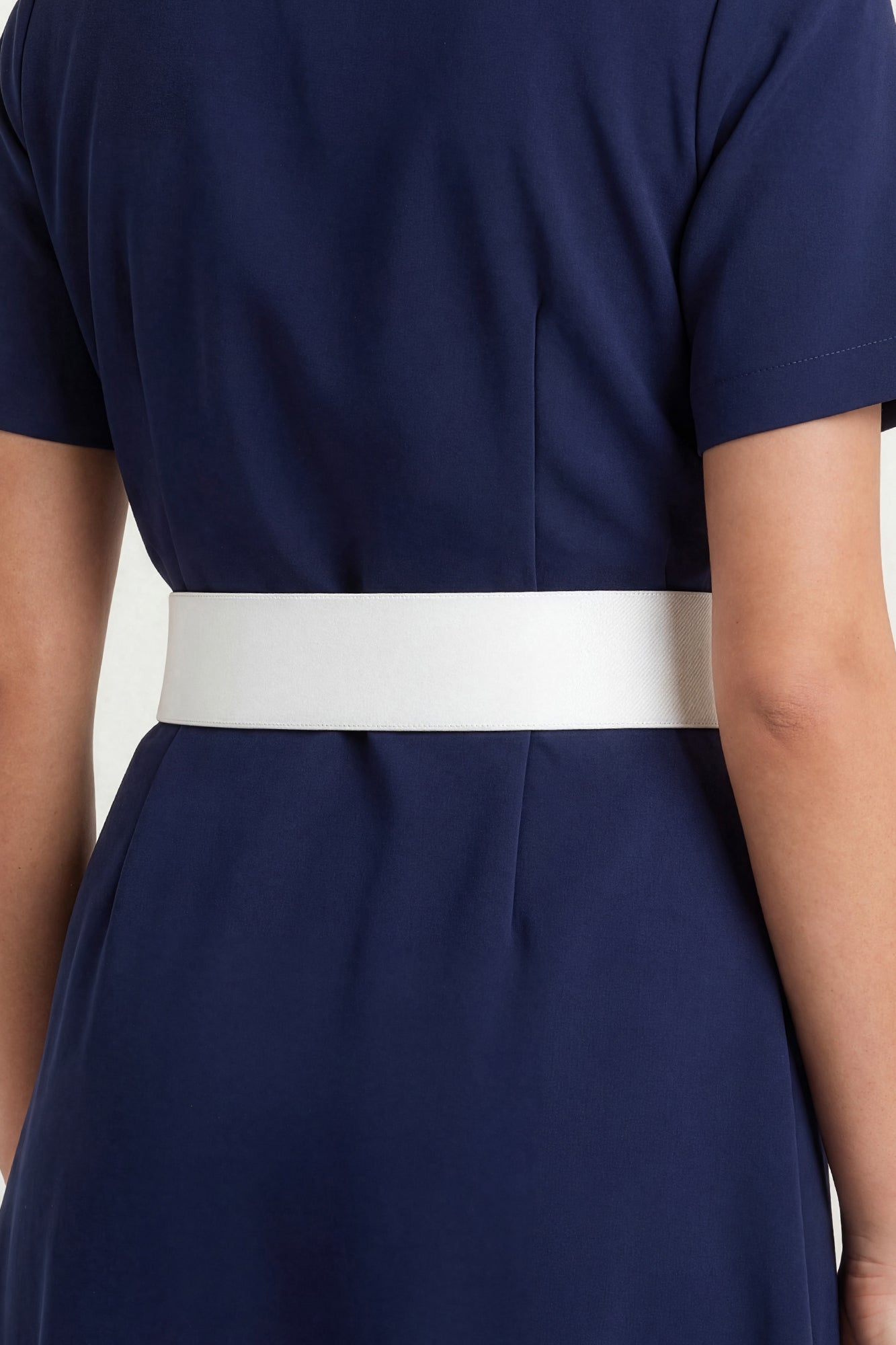 dress blue white belt Wide Elastic Waist Cinch Stretch Waistband Retro Clasp Buckle Belt
