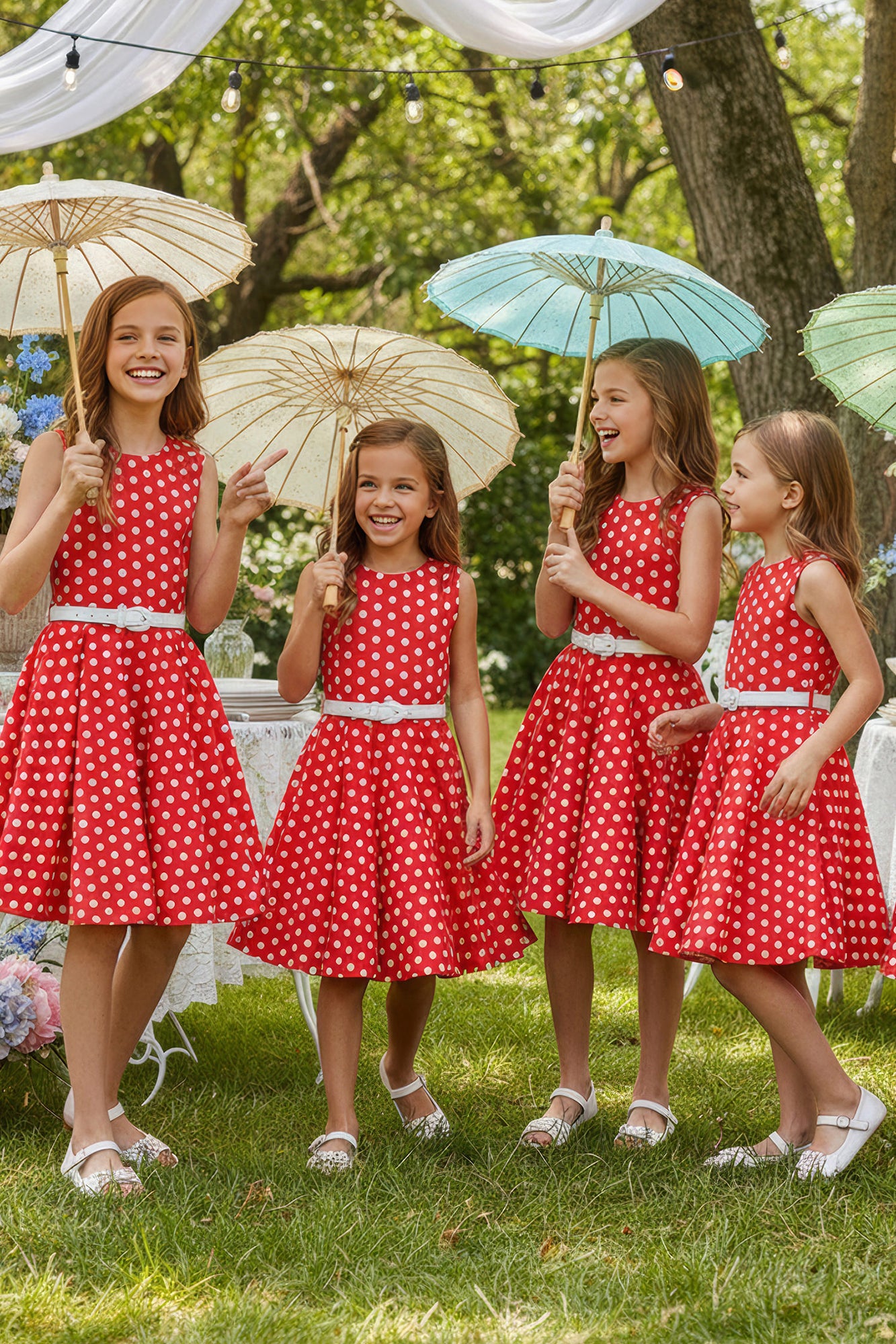 Kids Audrey Polka Dot Dress
