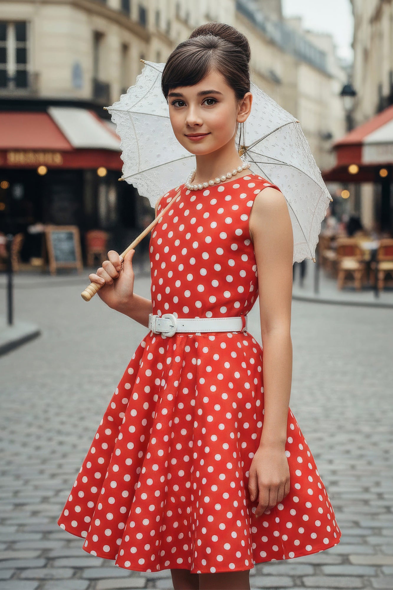 Kids Audrey Polka Dot Dress