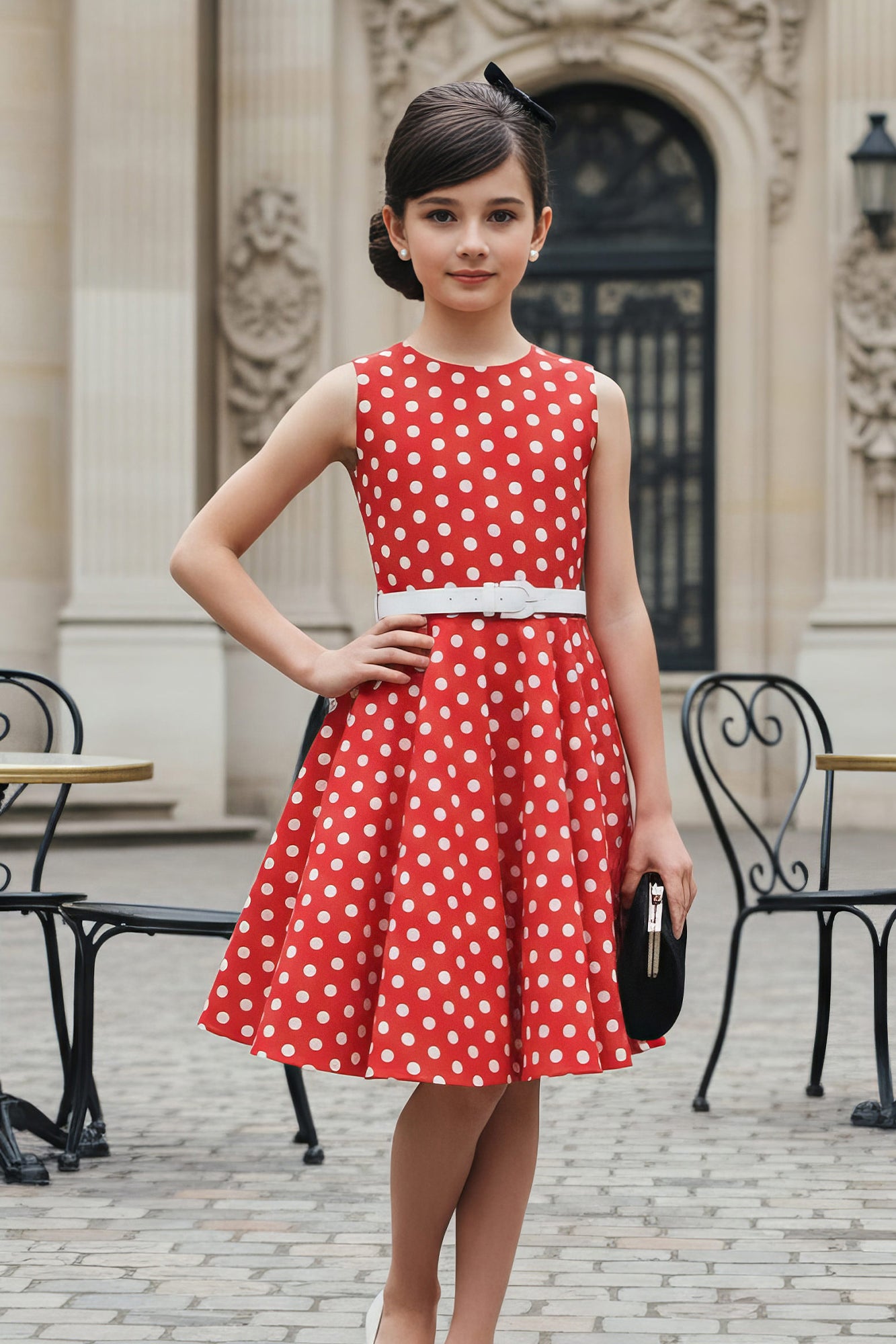 Kids Audrey Polka Dot Dress