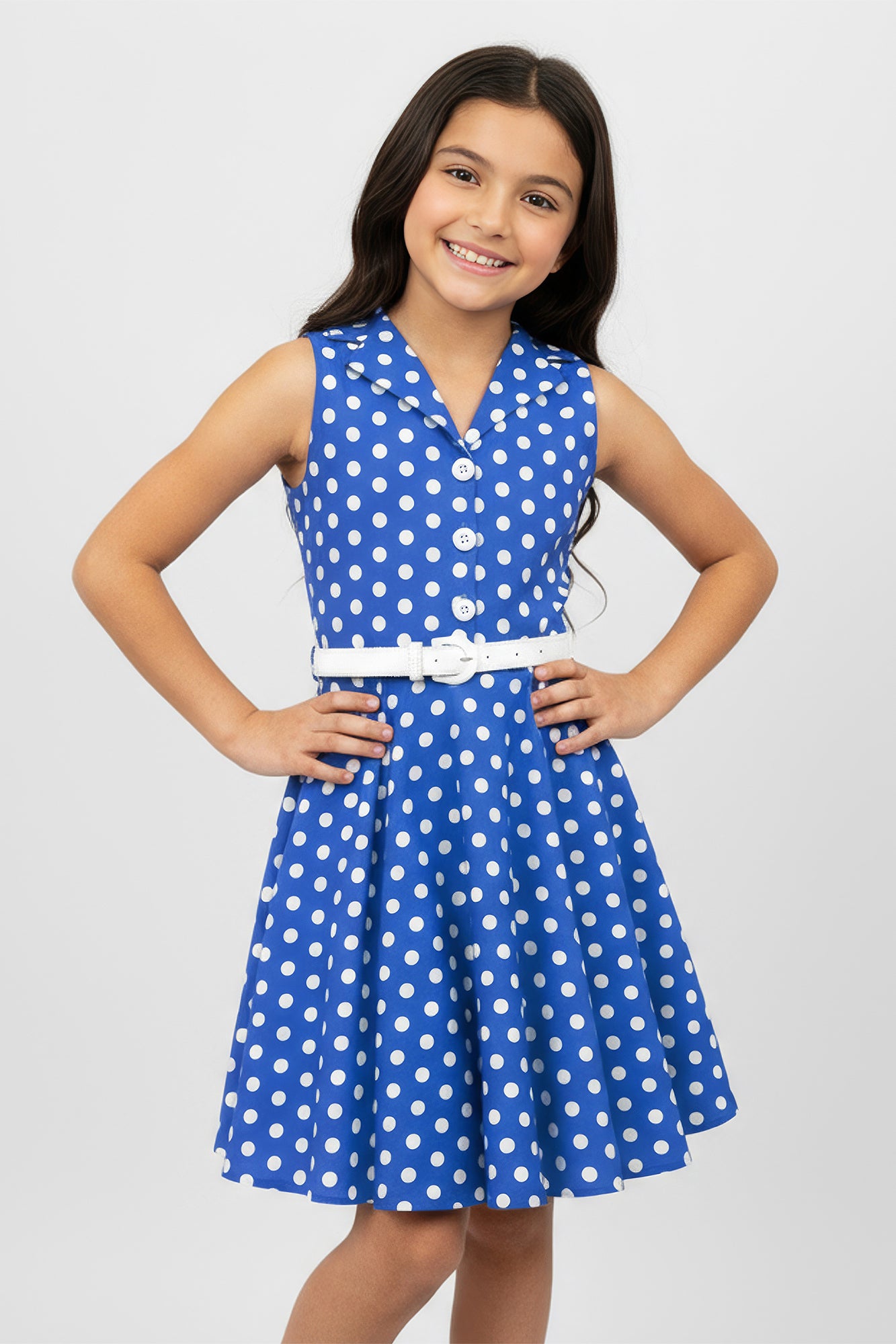 fitted lace wedding dress Kids Holly Polka Dot Dress