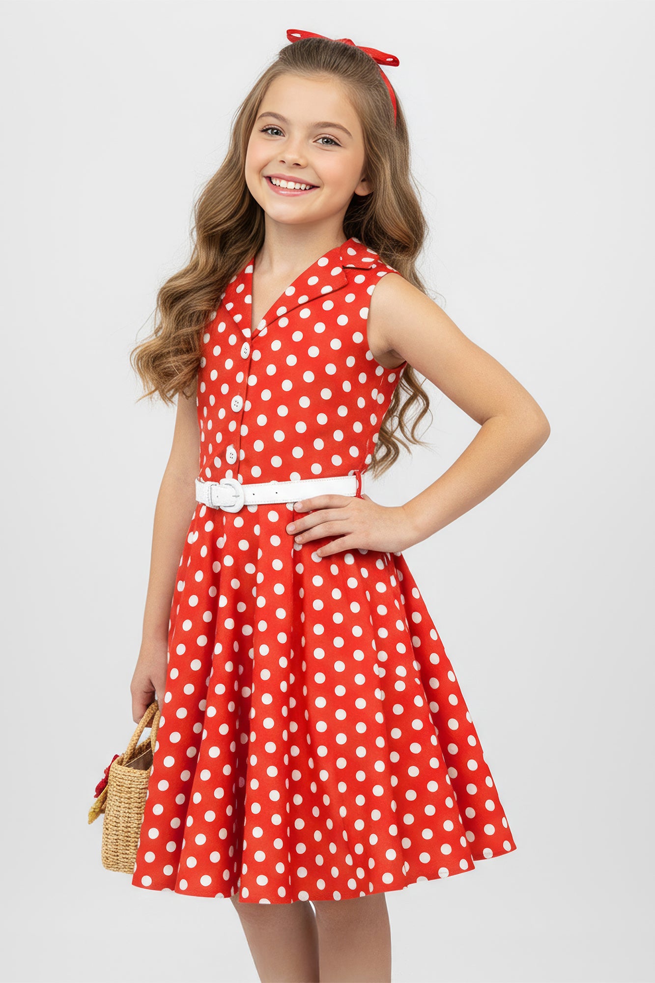 Kids Holly Polka Dot Dress - Red BlackButterfly Kids Holly Polka Dot Dress - Red BlackButterfly