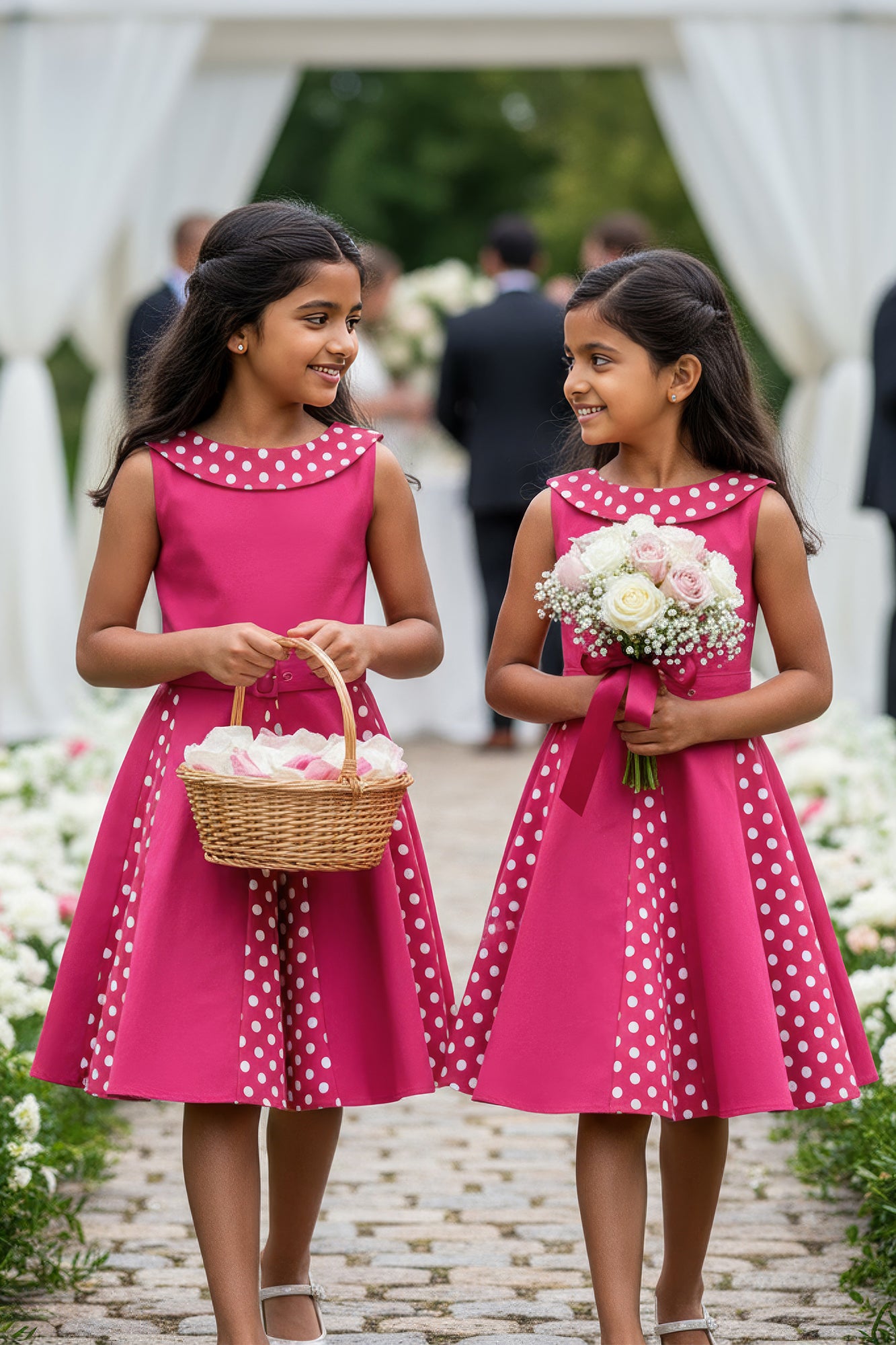 Kids Alexia Polka Dot Dress