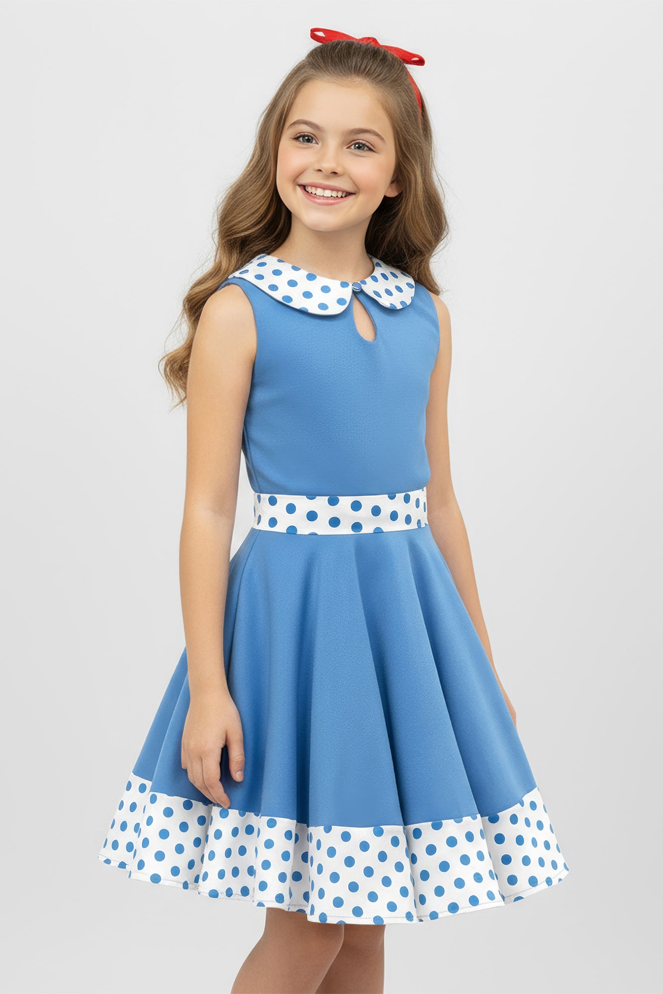 blue polka dot dress character Gown Town Womens XL Blue Polka Dot Retro Dress I Love Lucy Costume 50s  Rockabill