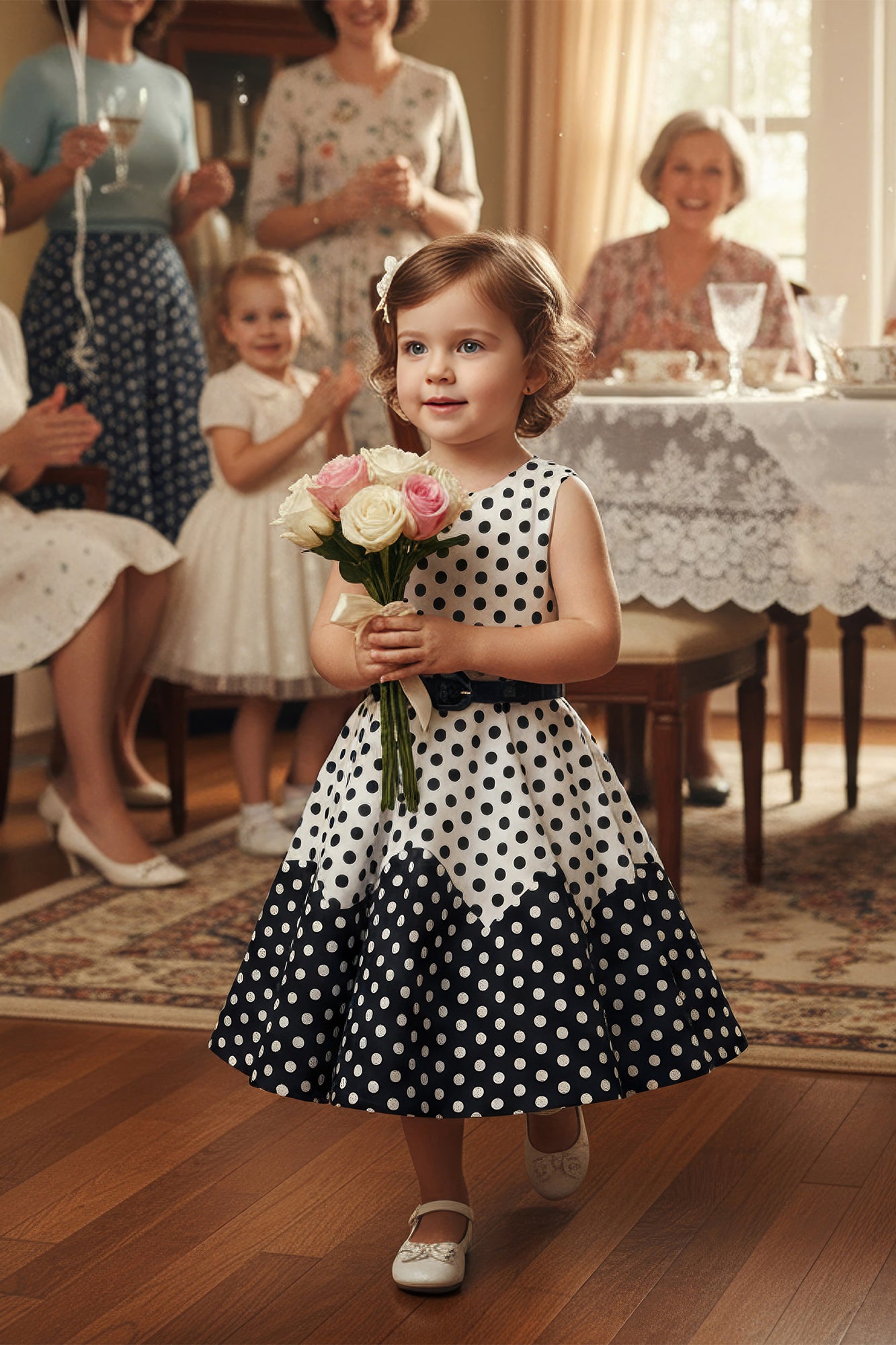 Kids Amy Polka Dot Dress