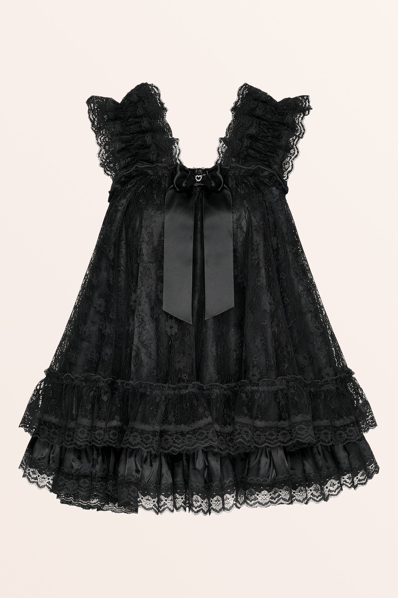 Sissy Satin Lacy Babydoll
