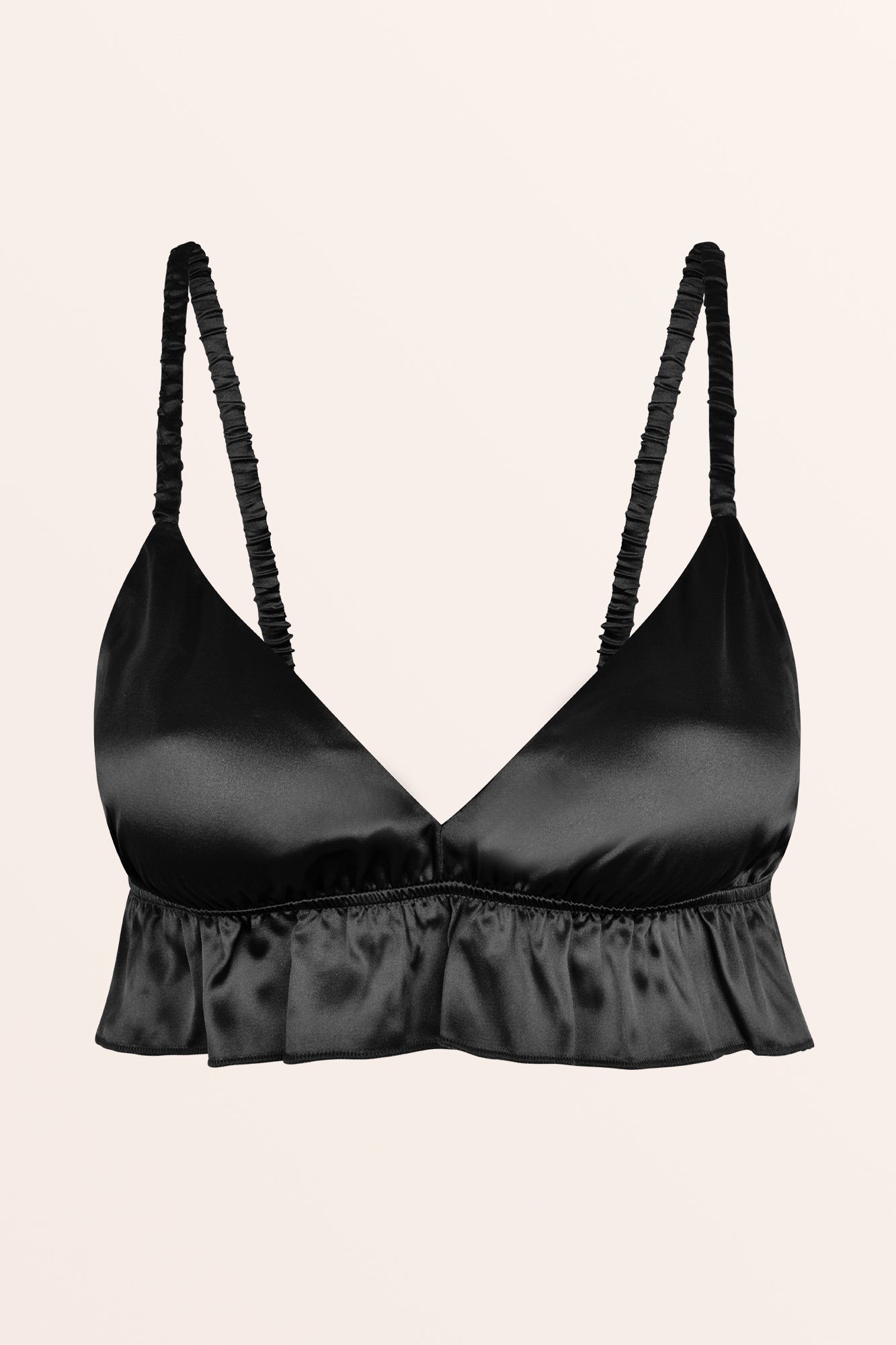 Silk bralette top on sale