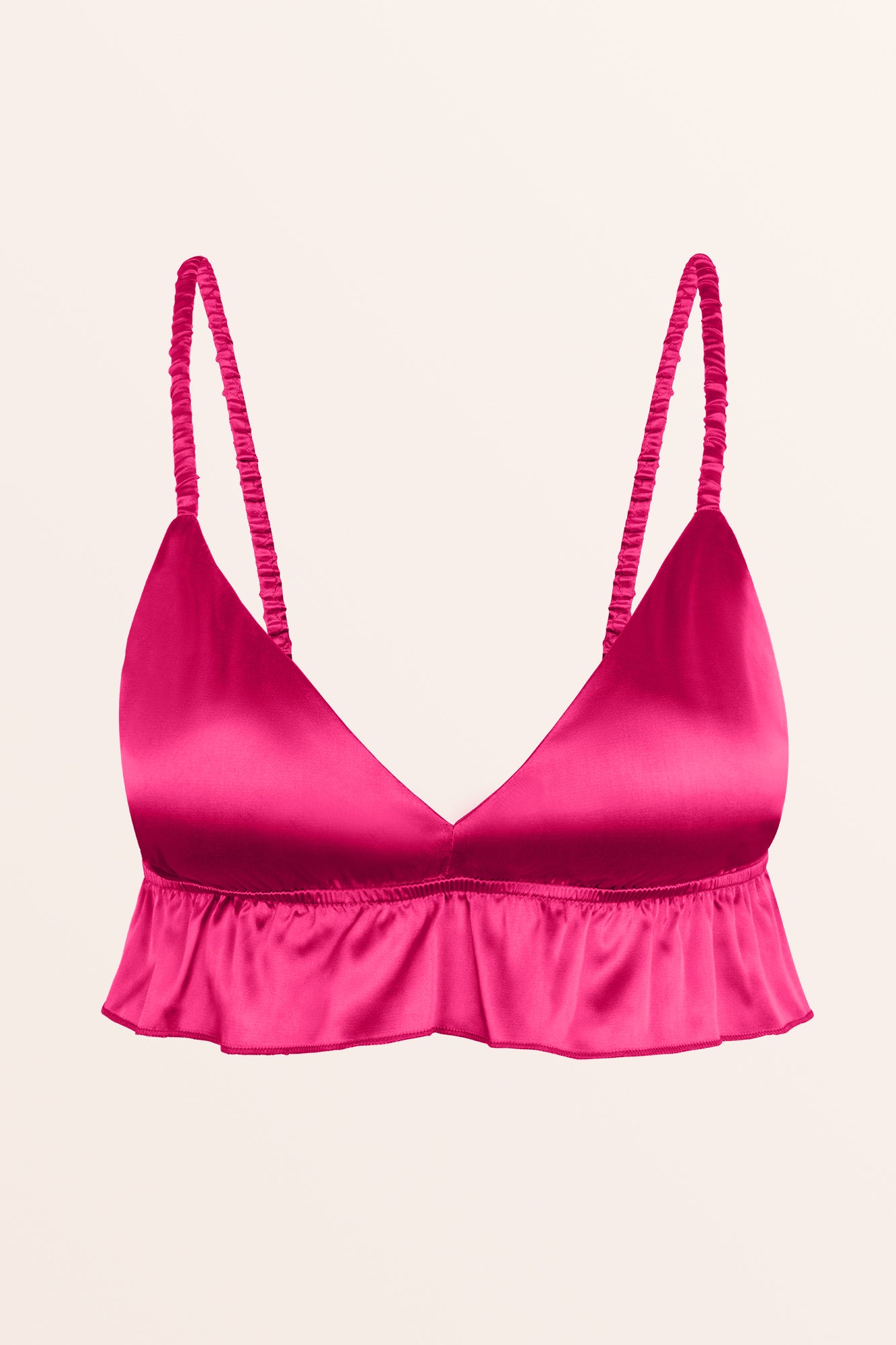 zara satin bralette