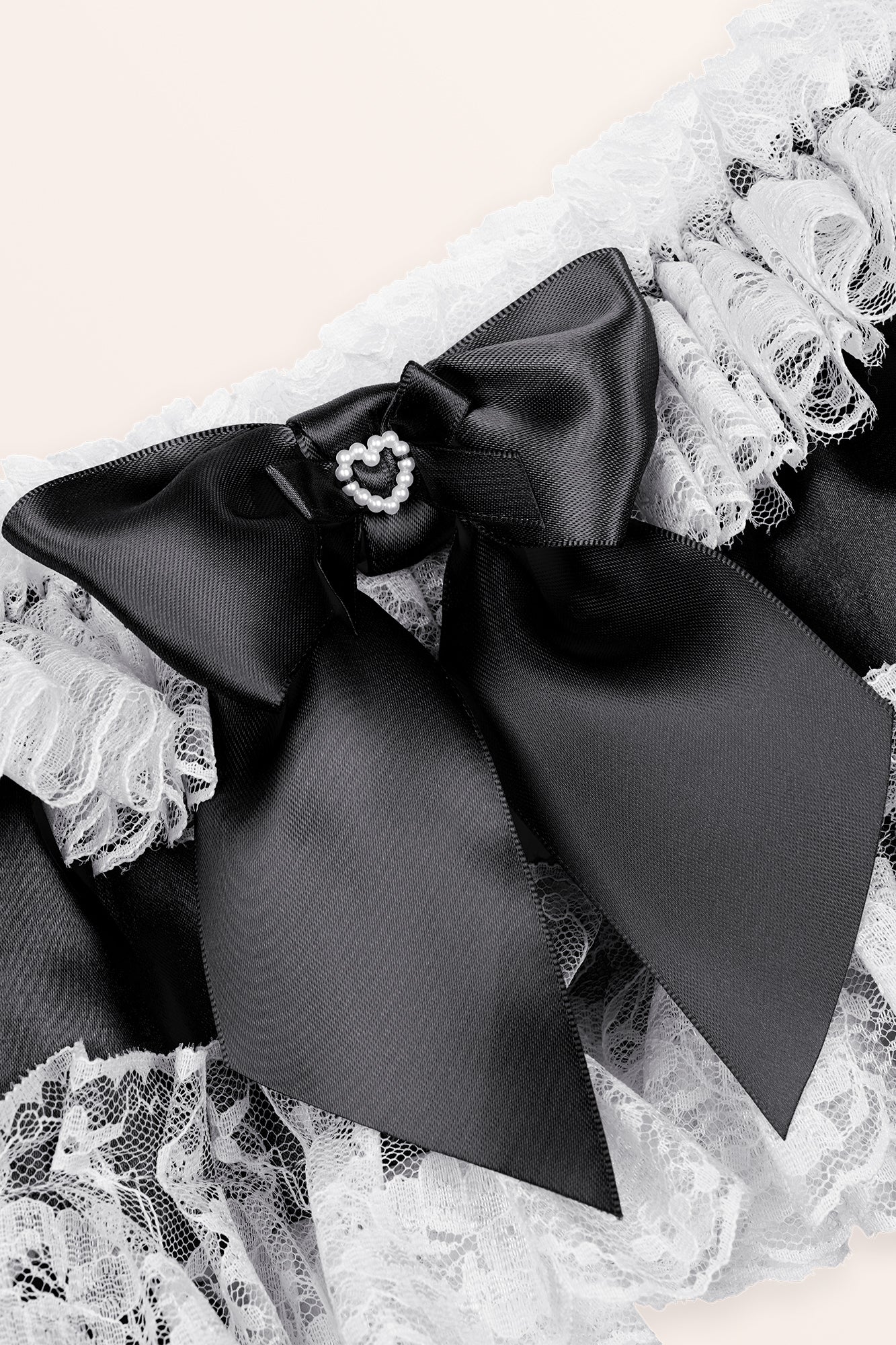 Sissy Satin Suspender Belt - Black  BlackButterfly