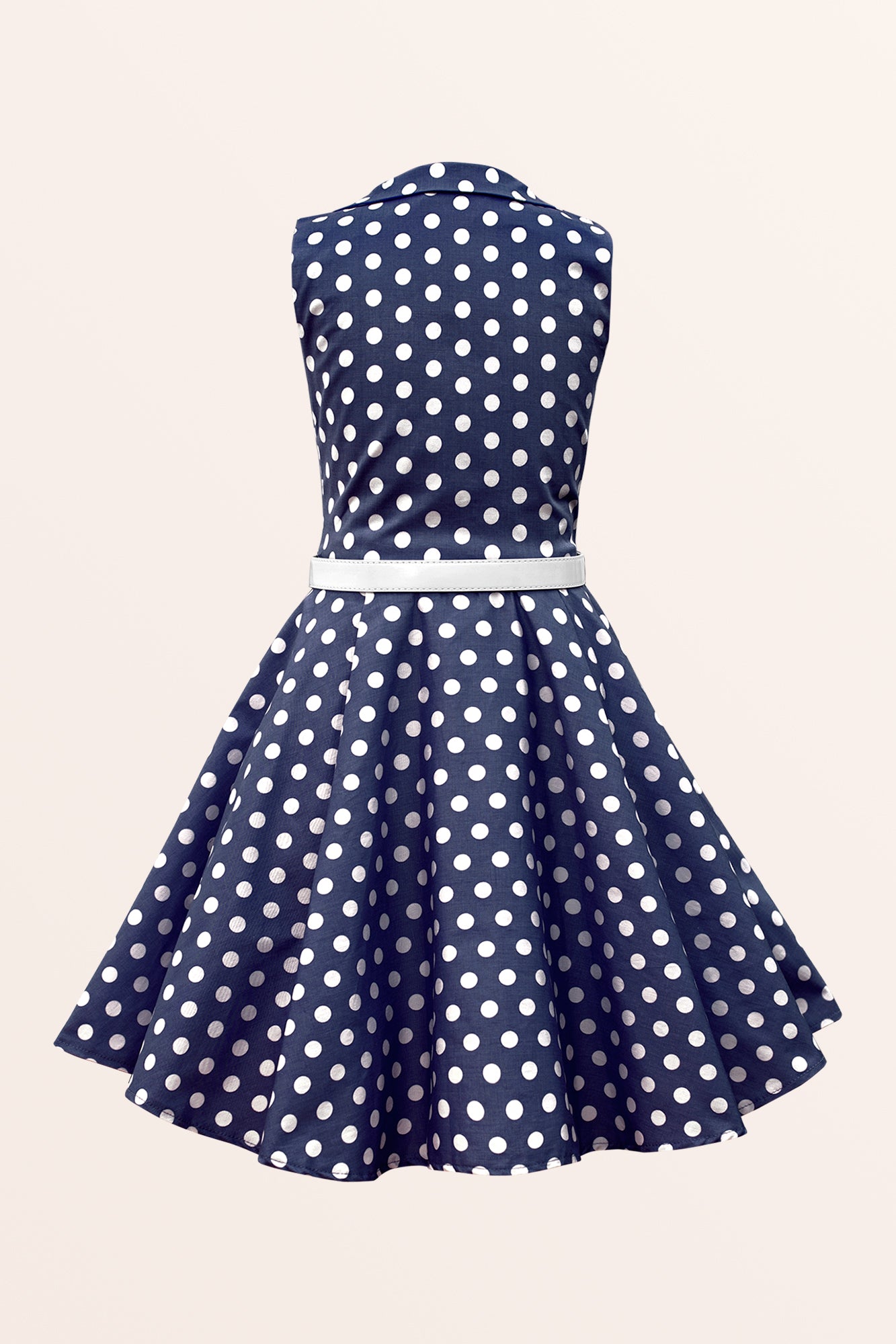 Kids Holly Polka Dot Dress - Midnight Blue BlackButterfly Kids Holly Polka Dot Dress - Midnight Blue BlackButterfly