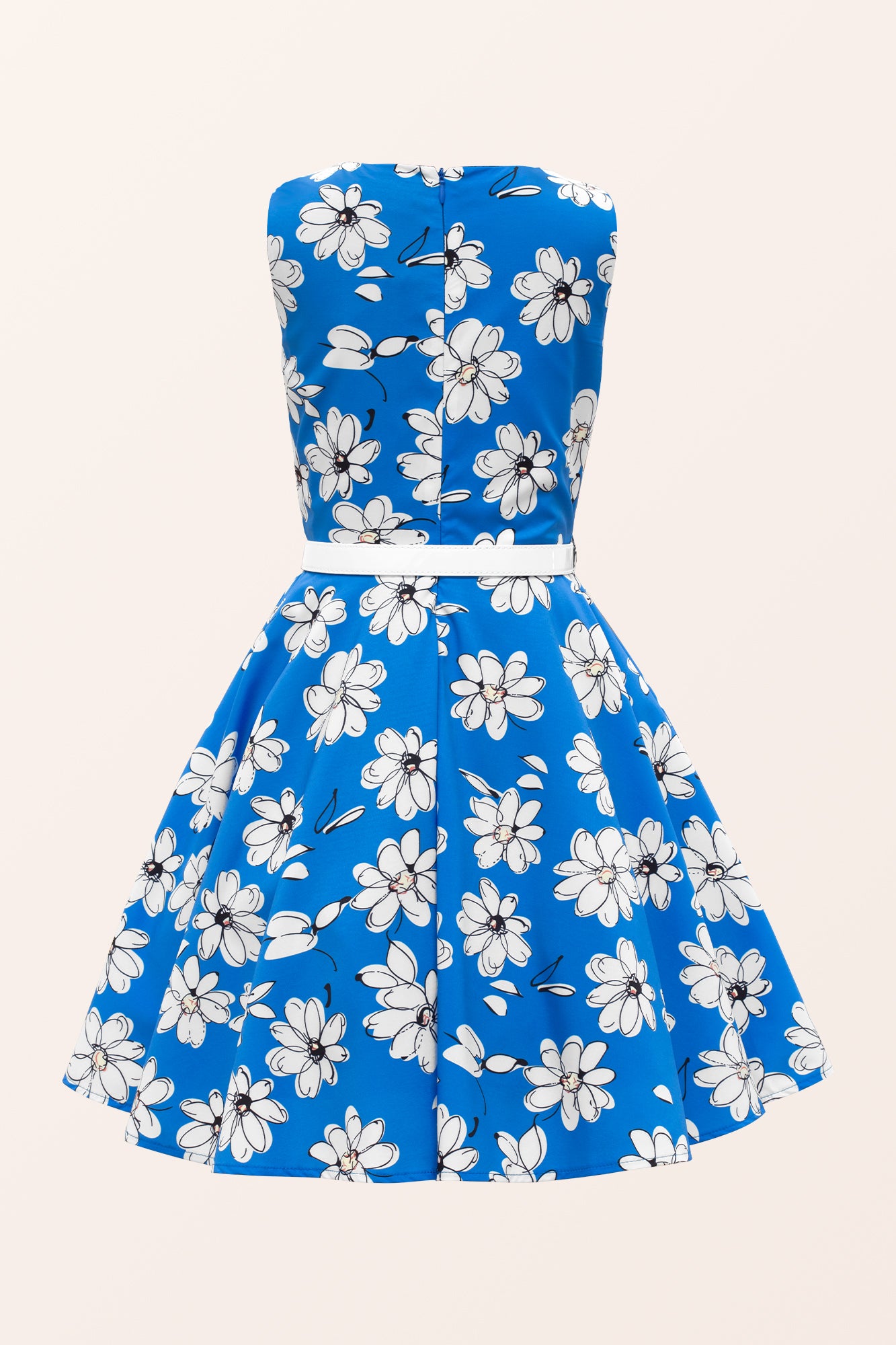 Kids Audrey Daisy Dress - Royal Blue  BlackButterfly