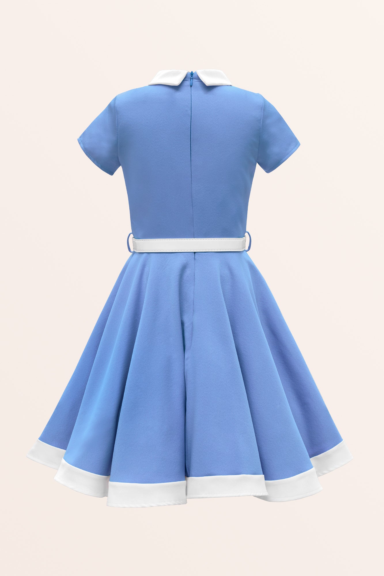 blue 50s dress Vintage 1950s Blue Floral Cotton Dress – ALEXANDRA-KING main image 0