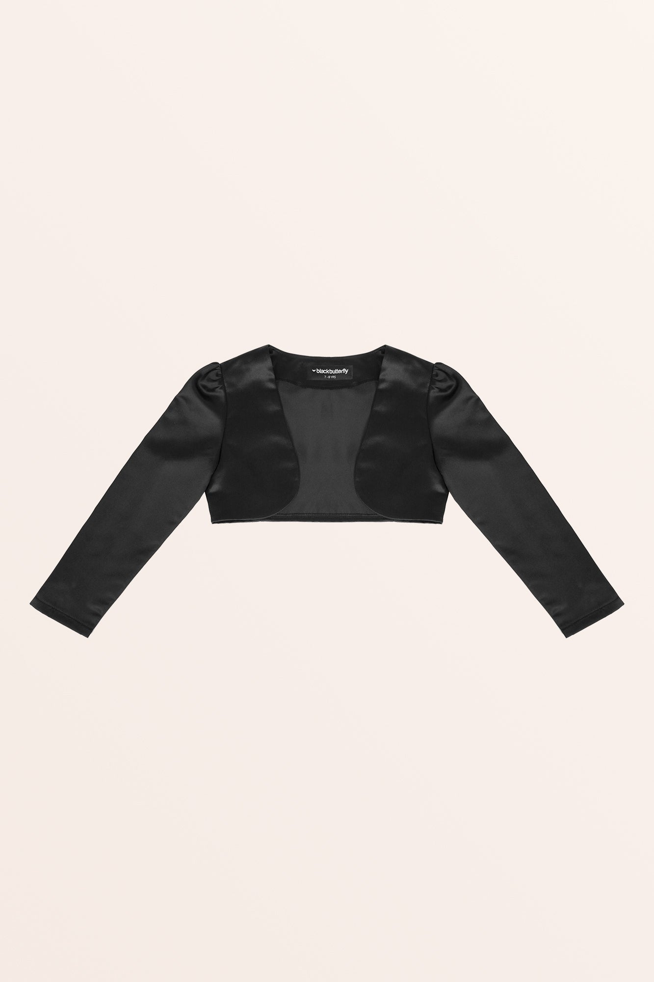 Cropped Bolero Girls Black Bolero Baby Girl Black Long Sleeve