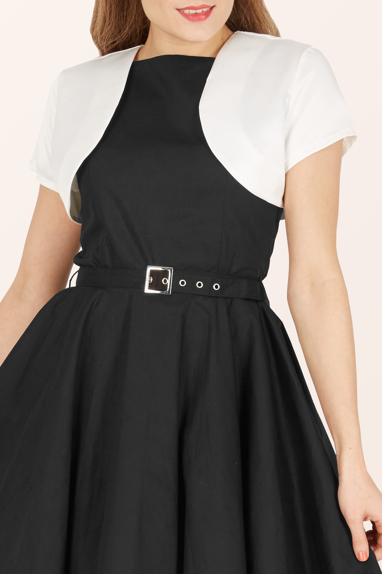 Satin Short Sleeve Bolero - Ivory – BlackButterfly