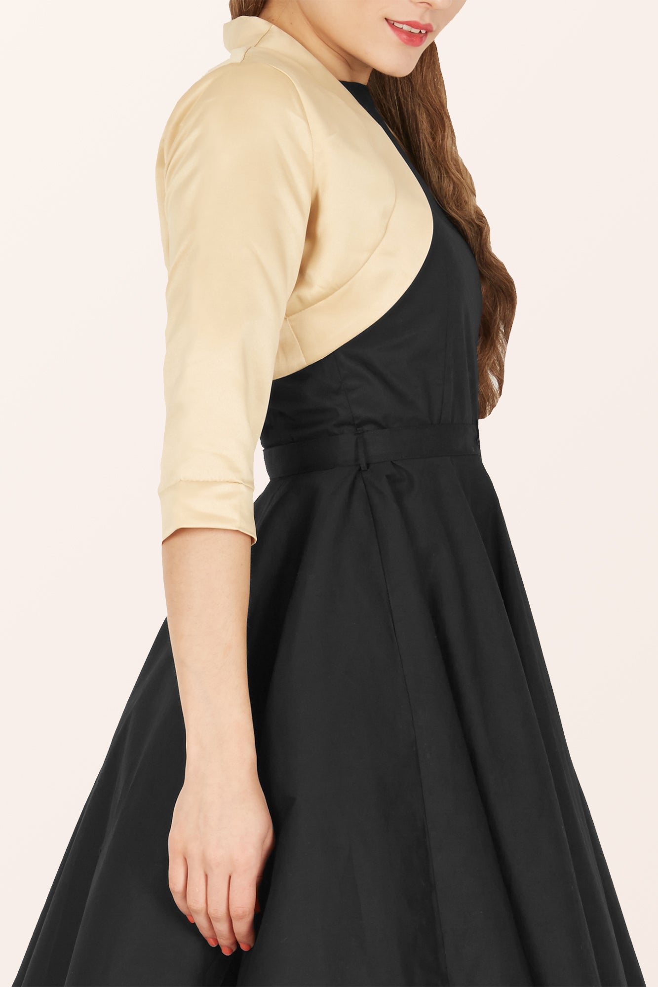Satin Long Sleeve Bolero