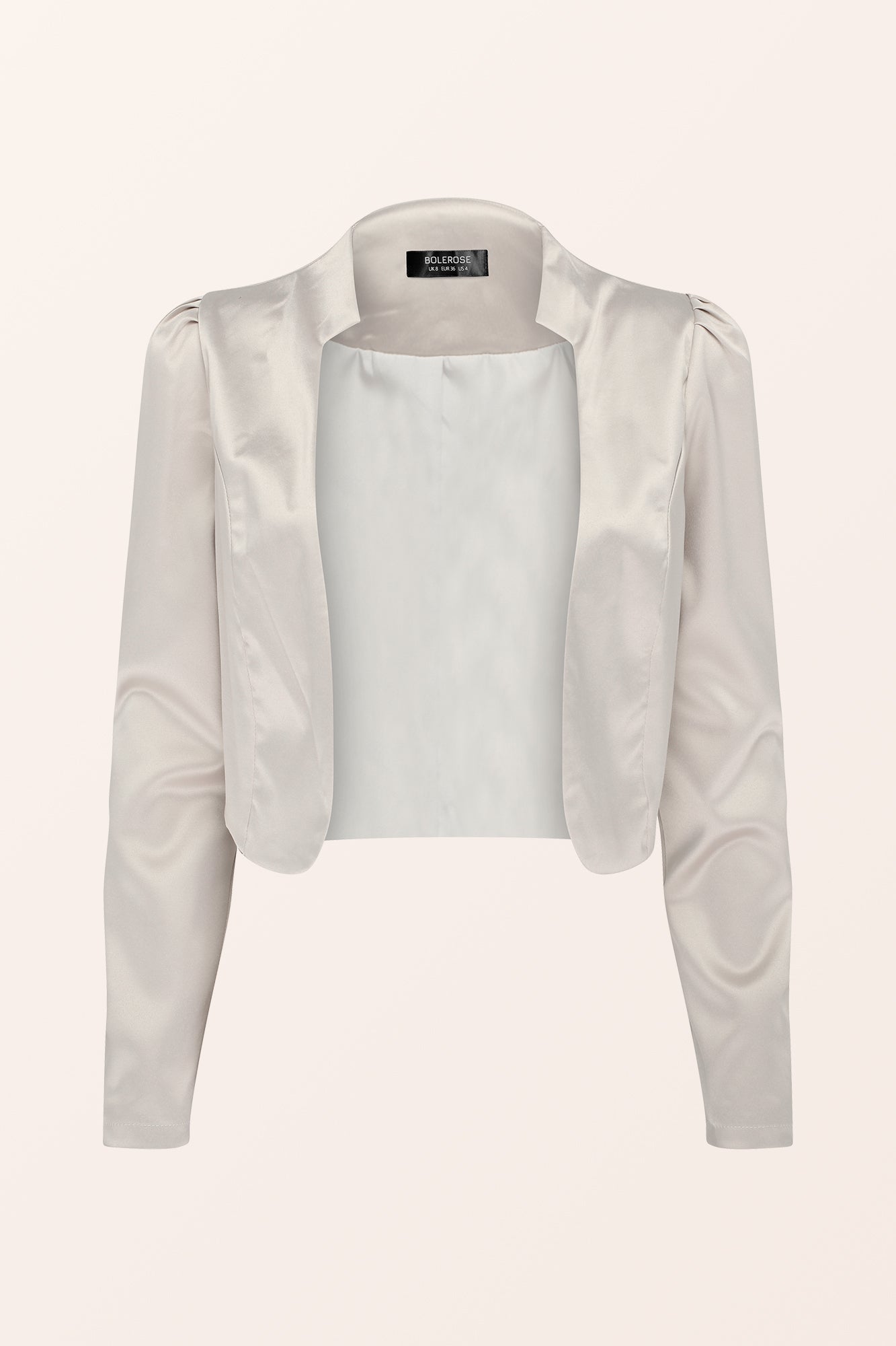 Silbergrau Festlich Blazer Bolero Jacke Silber Blazer Bolero Damen